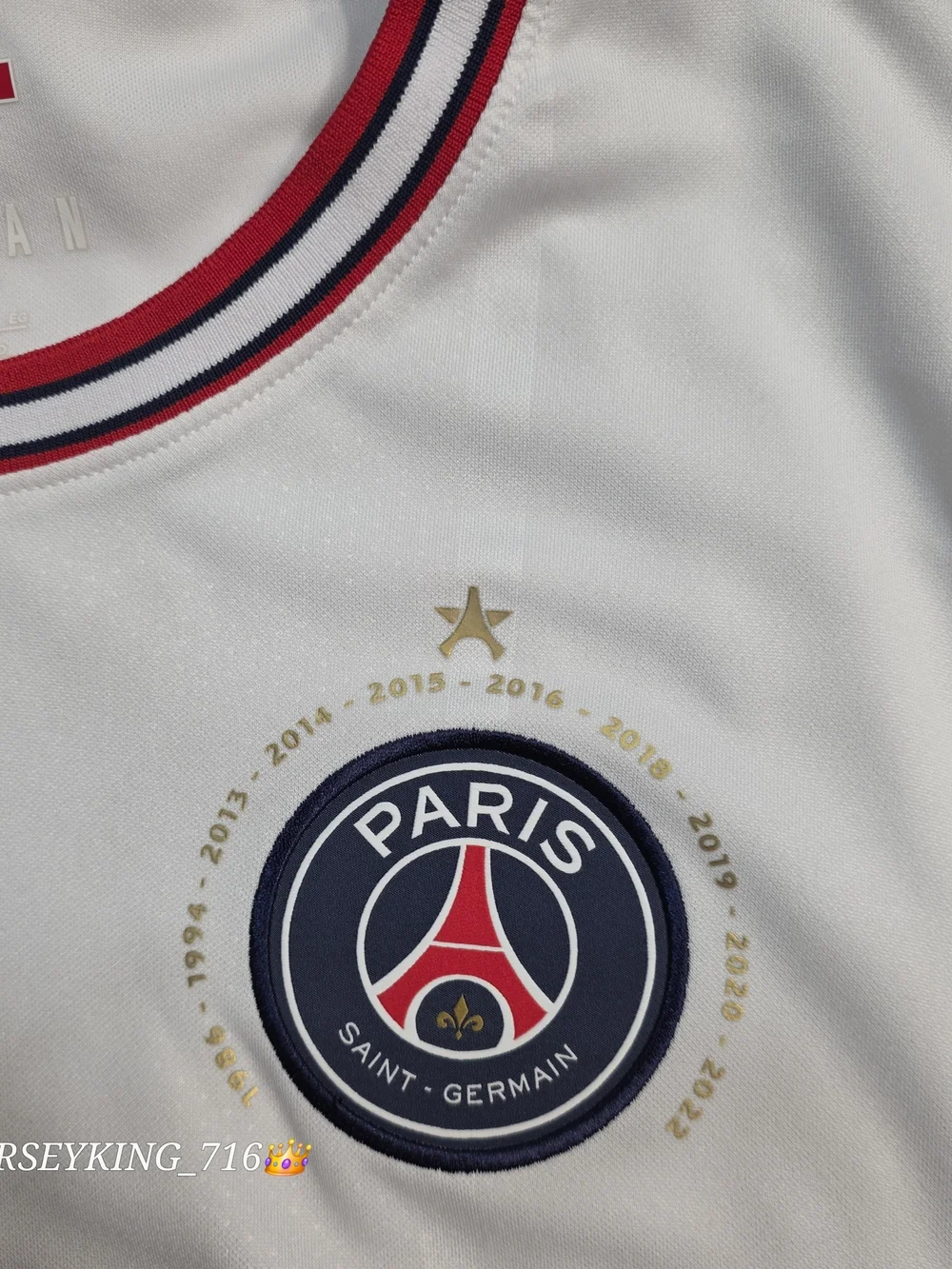 Jordan X Paris Saint-Germain PSG Neymar Jr #10 2021/2022 Fourth Jersey